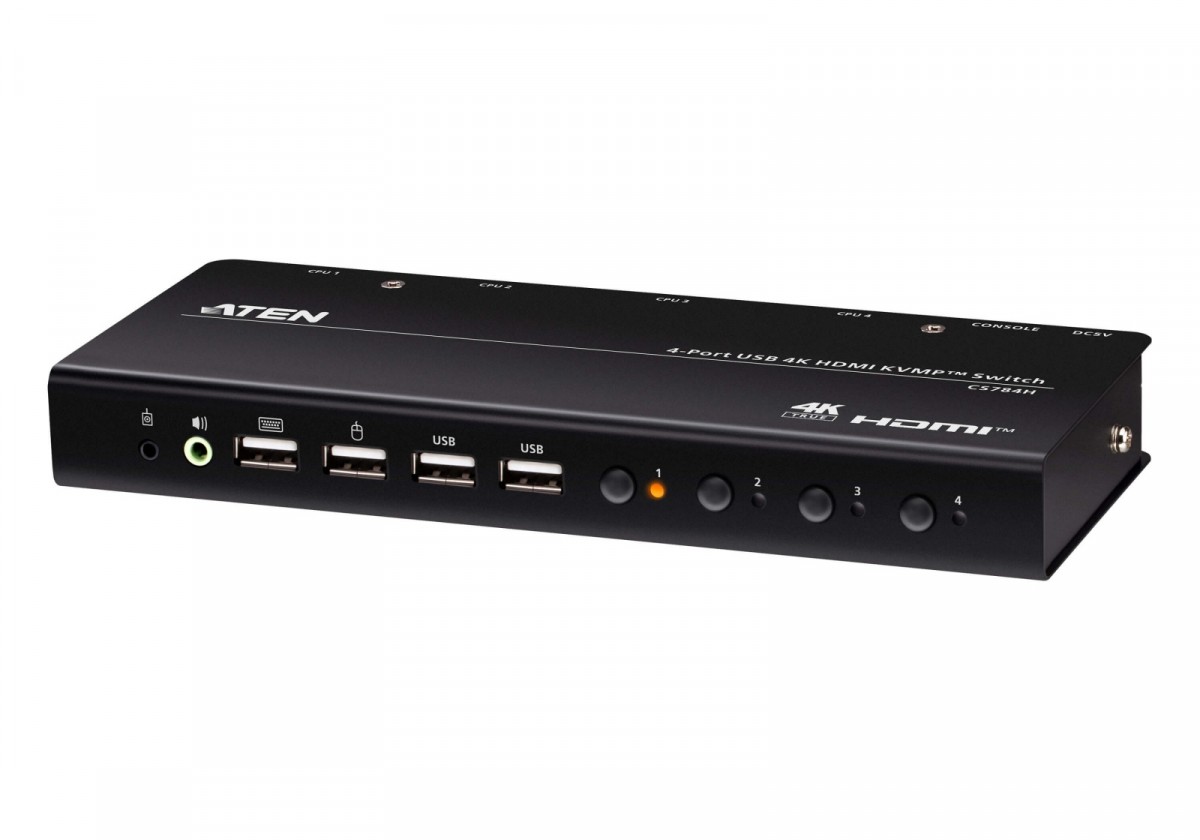 Przełącznik !4-Port USB 4K HDMI KVMP Switch