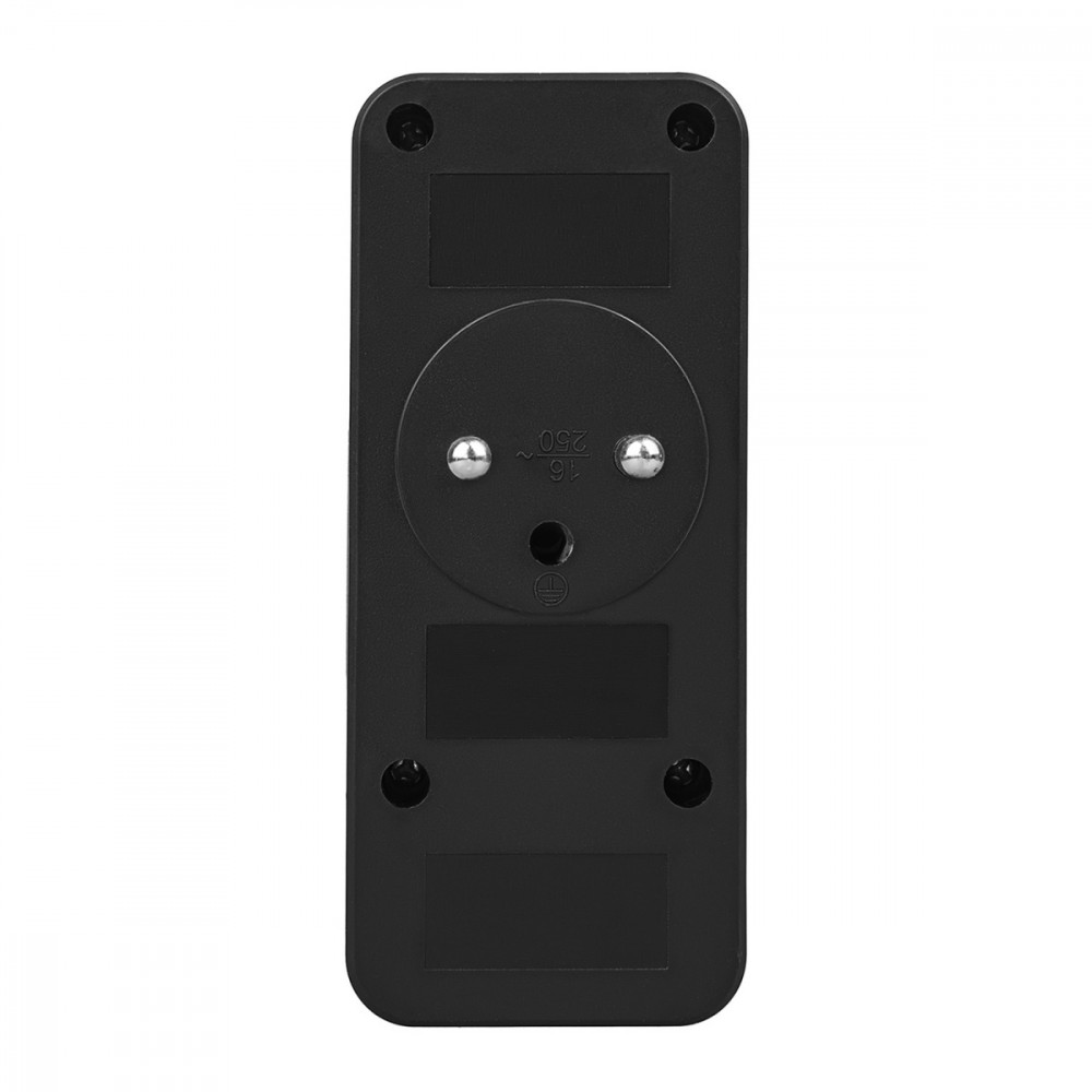 Rozdzielacz na 3 gniazdka MCE248 F/B 2xUSB-A 2xUSB-C czarny