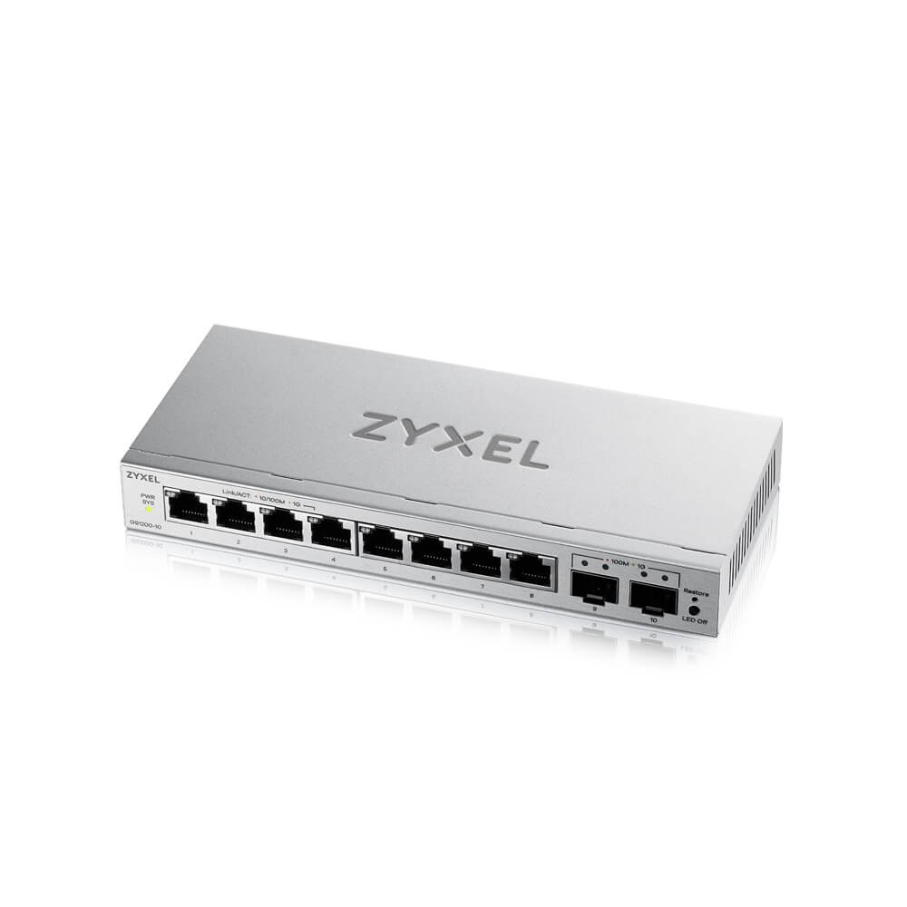 ZYXEL SWITCH 8xGE 2xSFP GS1200-10V3-EU0101F