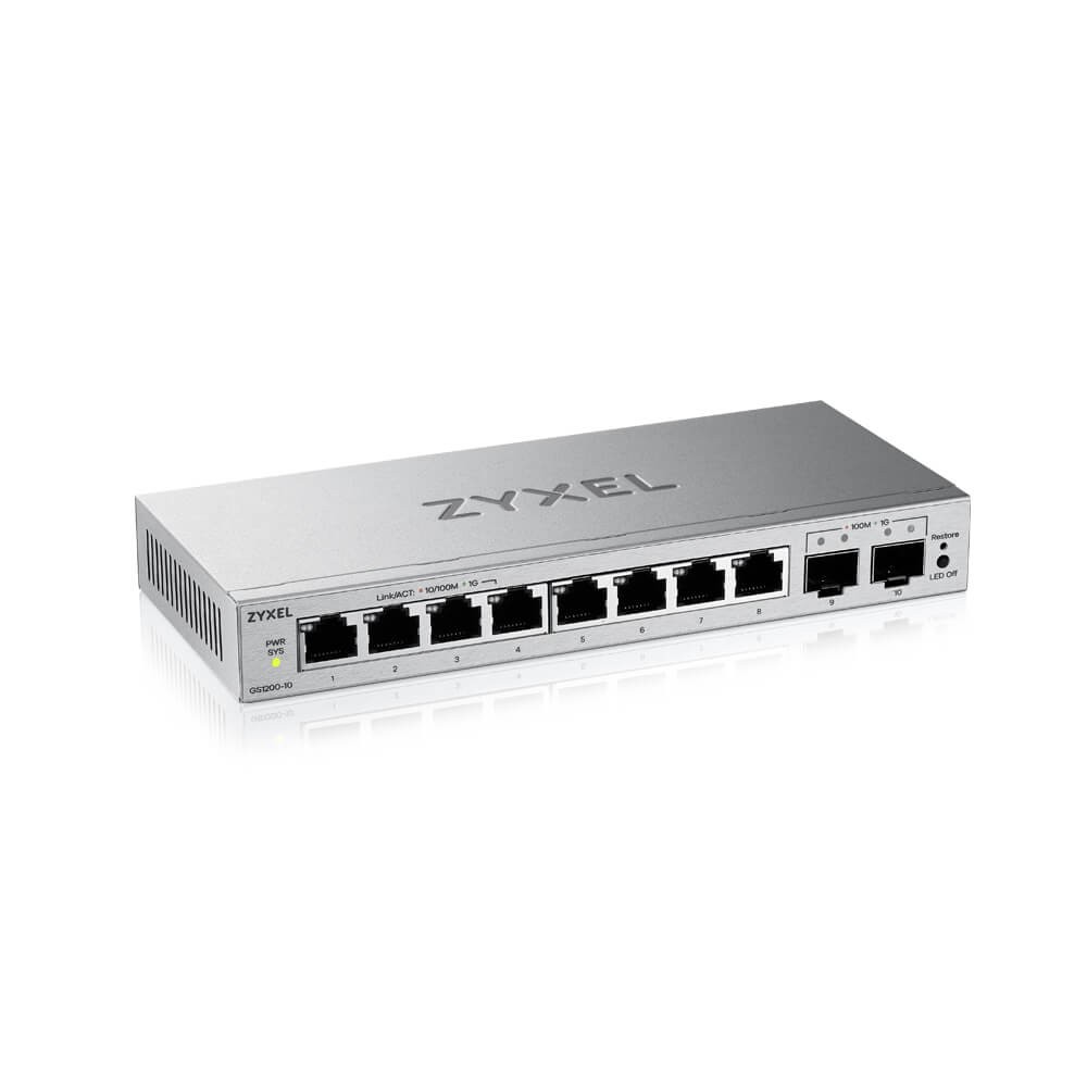 ZYXEL SWITCH 8xGE 2xSFP GS1200-10V3-EU0101F