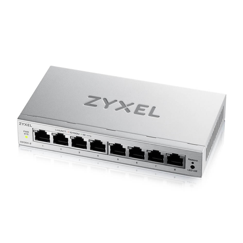 ZYXEL SWITCH 8XGE GS1200-8V3-EU0101F