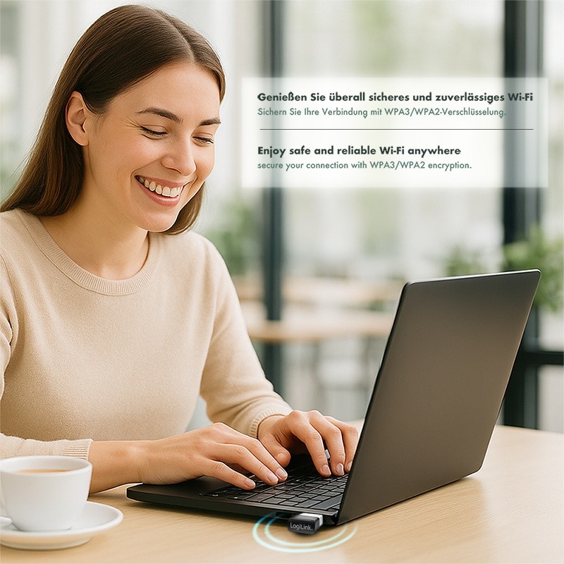Adapter bezprzewodowy USB WLAN, 11ac, 650Mbit