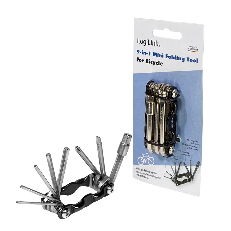 Mini narzędzie do roweru, 9w1