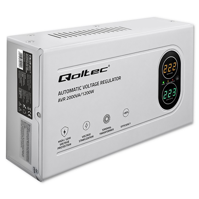 Voltage stabilizer AVR 2000VA 1200W toroidal
