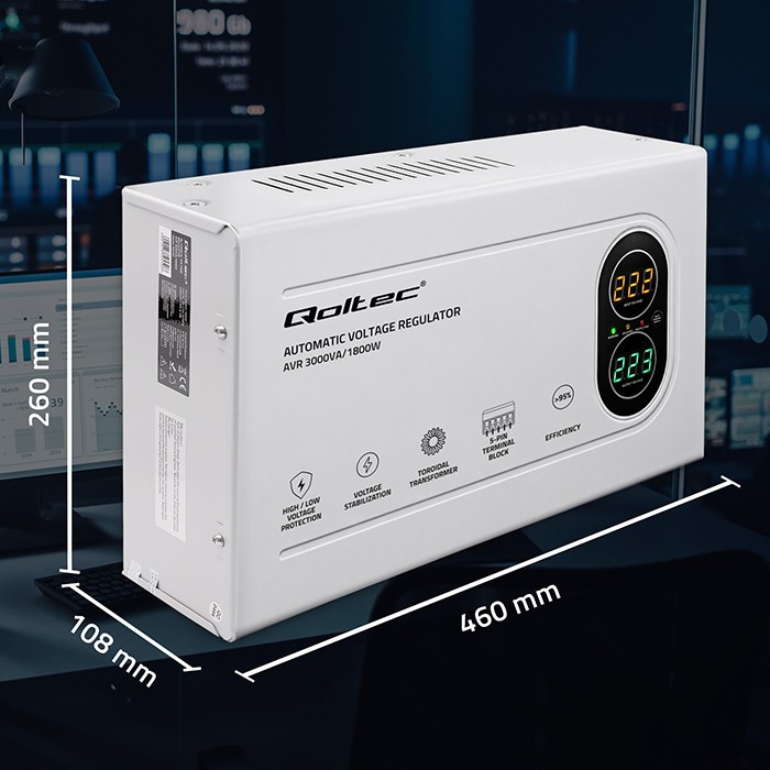 Voltage Stabilizer AVR 3000VA 1800W Troidal