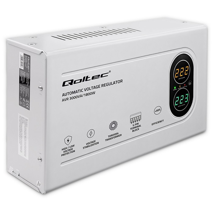 Voltage Stabilizer AVR 3000VA 1800W Troidal
