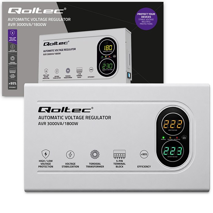 Voltage Stabilizer AVR 3000VA 1800W Troidal
