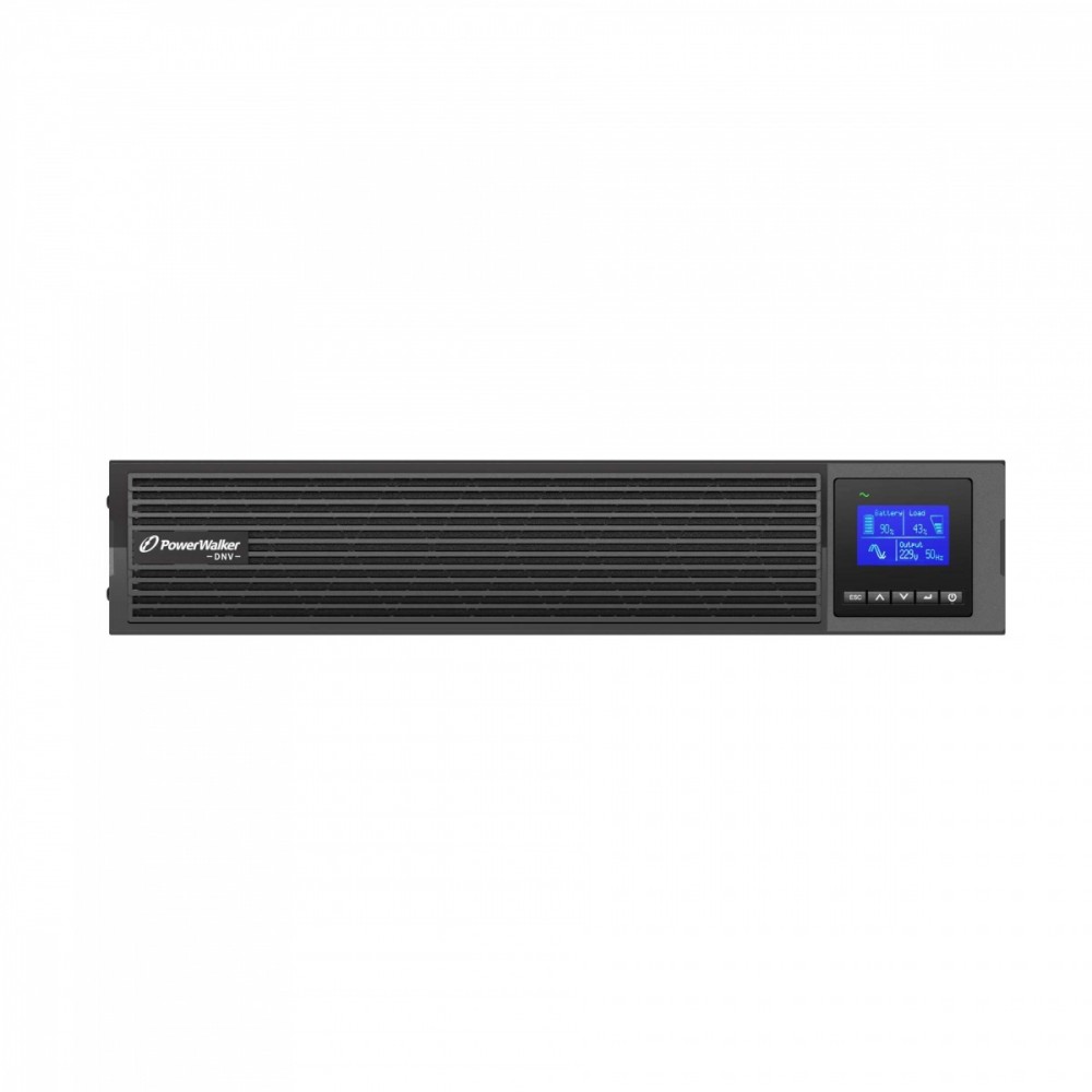 UPS On-Line Rack 1000VA 8xIEC C13 USB-B RS-232 LCD 2U