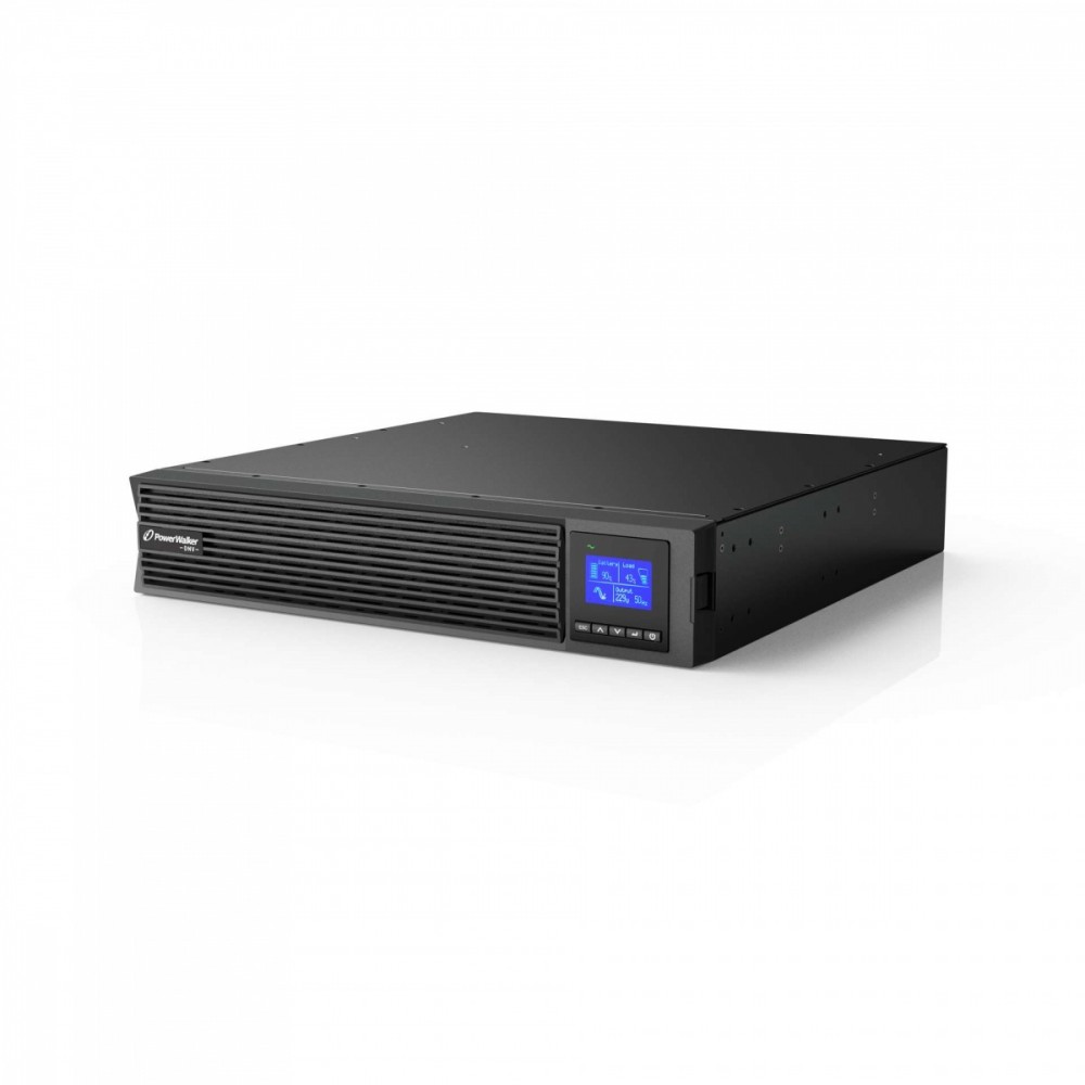 UPS On-Line Rack 1000VA 8xIEC C13 USB-B RS-232 LCD 2U