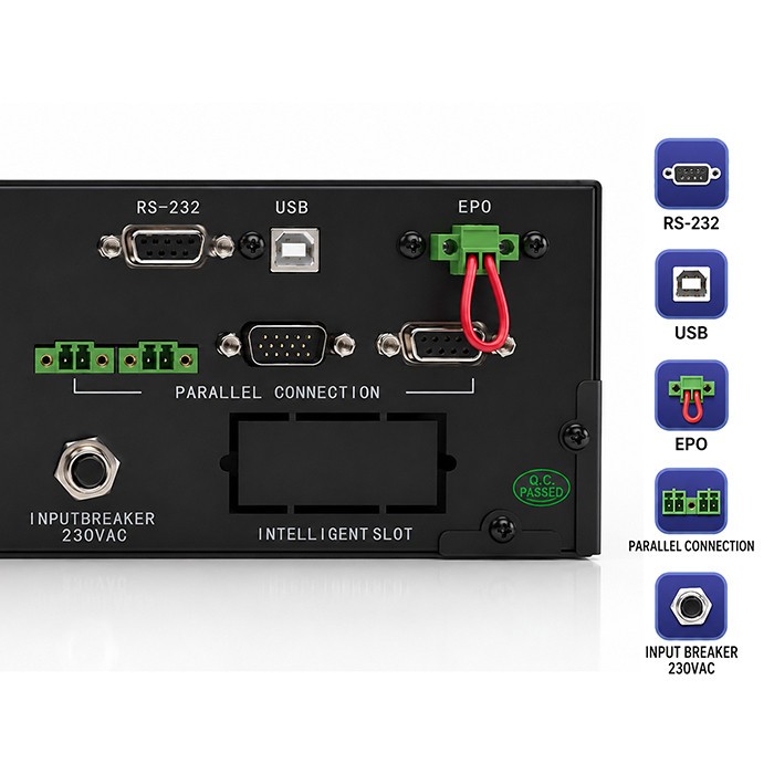 Pure Sine Wave UPS for RACK 3kVA 3000W PF1.0