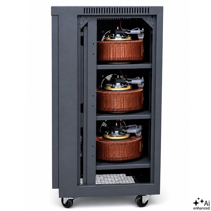 Three ohase AVR voltage stabiliser 10kVA LCD