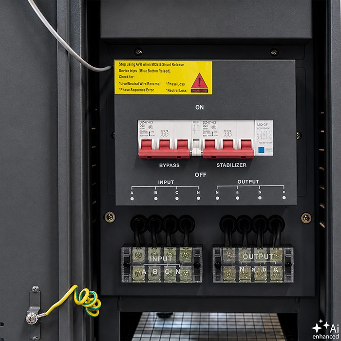 Three phase AVR voltage stabilizer 15kVA LCD