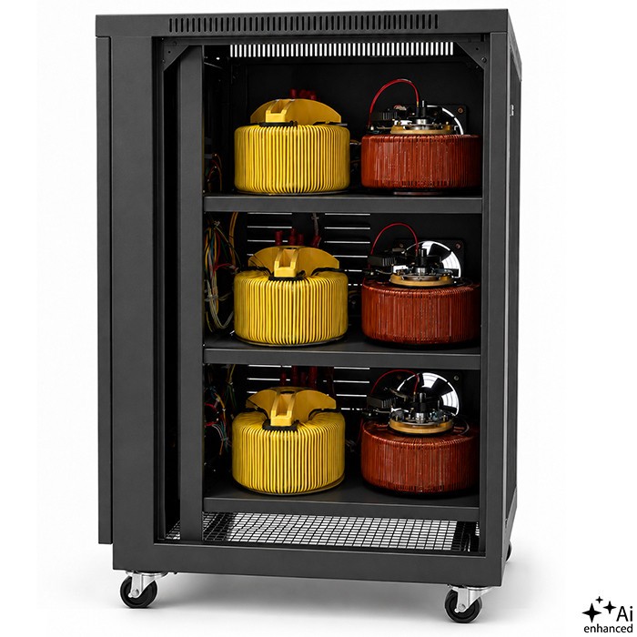 Three phase AVR voltage stabiliser 30kVA LCD