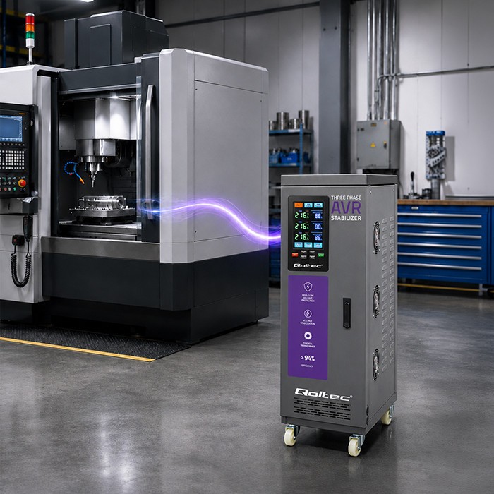 Three phase AVR voltage stabiliser 40kVA LCD