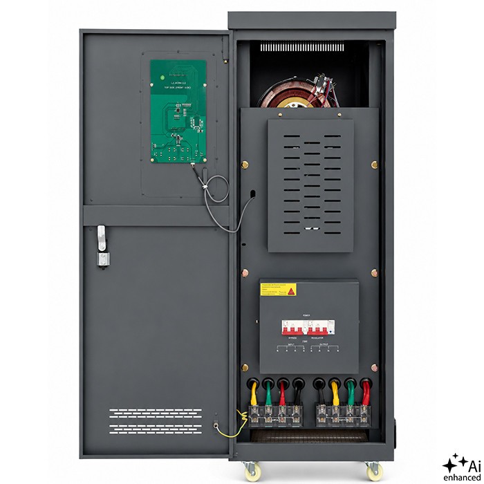 Three phase AVR voltage stabiliser 40kVA LCD
