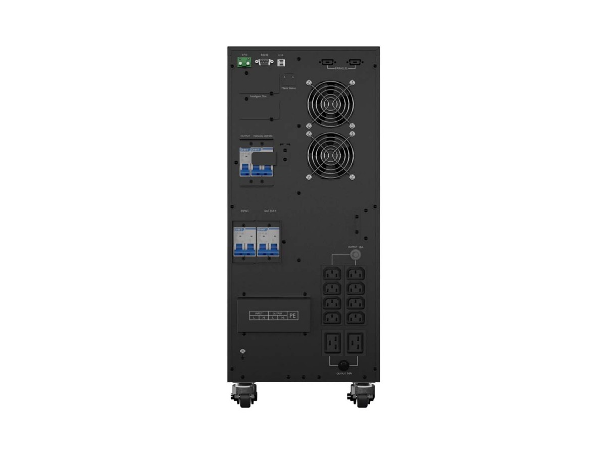 UPS On-Line 10 000VA PF1 Office LCD 8X IEC C13, 2X IEC C19, metal case DUST-FREE