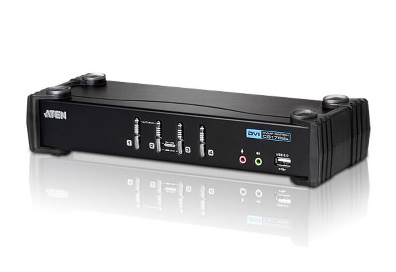 PRZEŁĄCZNIK KVM 4 PORTY USB DVI CS1764A