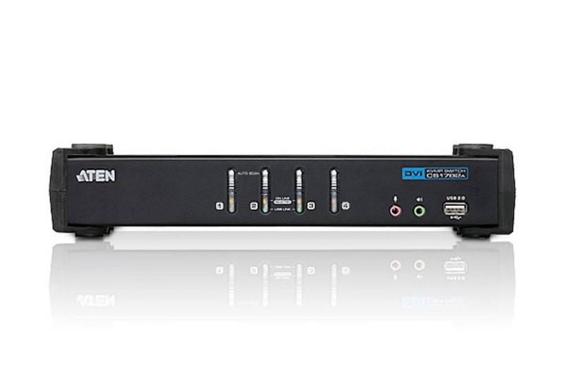 PRZEŁĄCZNIK KVM 4 PORTY USB DVI CS1764A