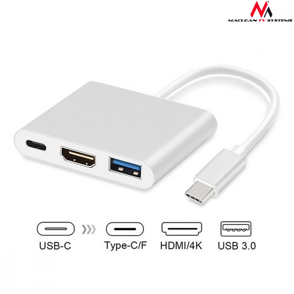 Adapter USB-C - HDMI / USB 3.0 / USB-C MCTV-840
