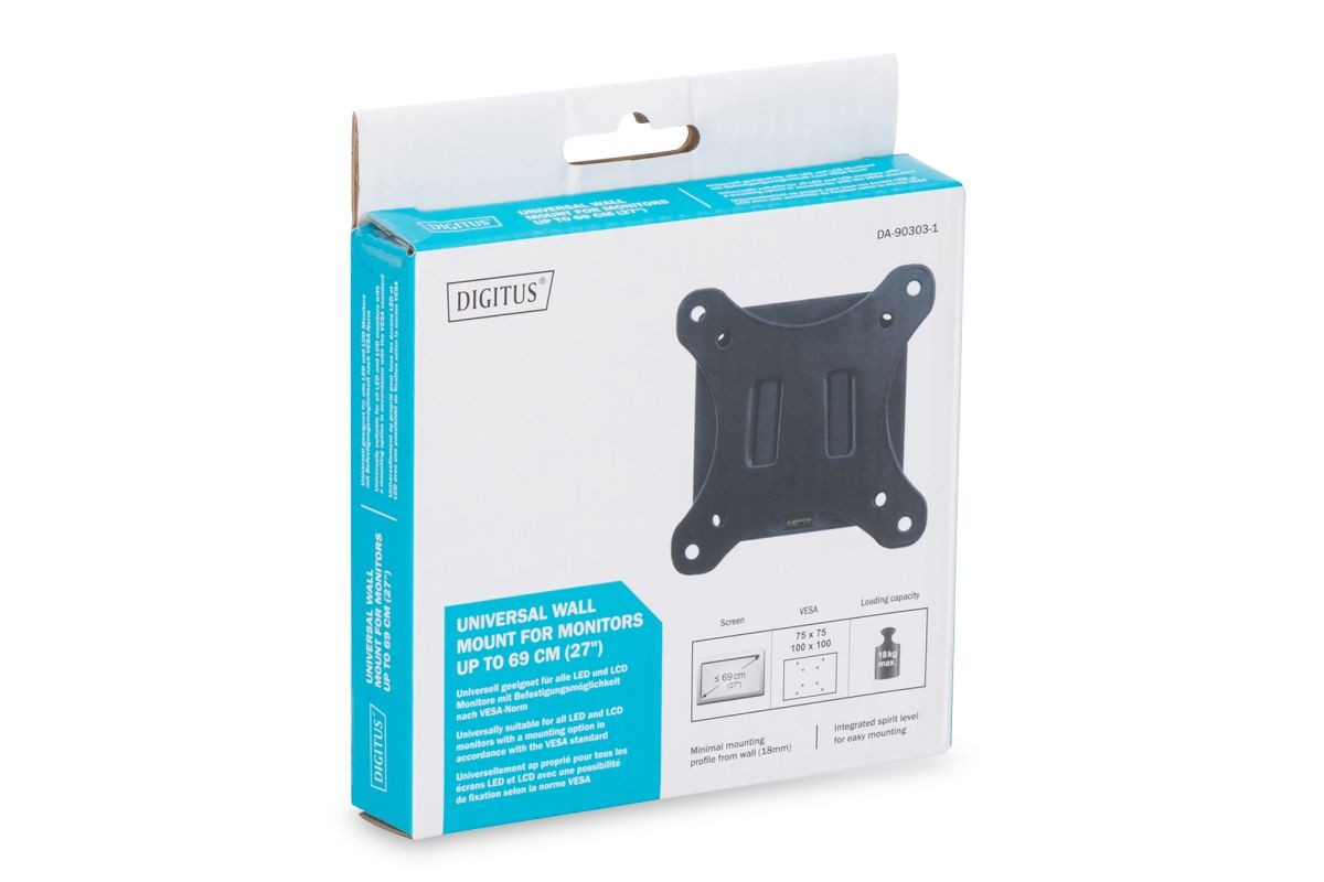 Uchwyt ścienny pojedynczy, 1xLCD, max. 27