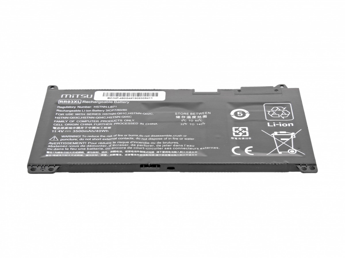Bateria do HP 450 G4, 470 G4 3500 mAh (40 Wh) 11.4 Volt