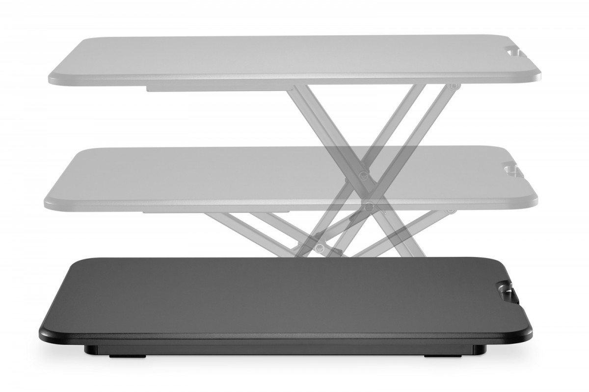Ergonomiczna nakładka na biurko do pracy w pozycji stojącej/siedzącej, regulowana