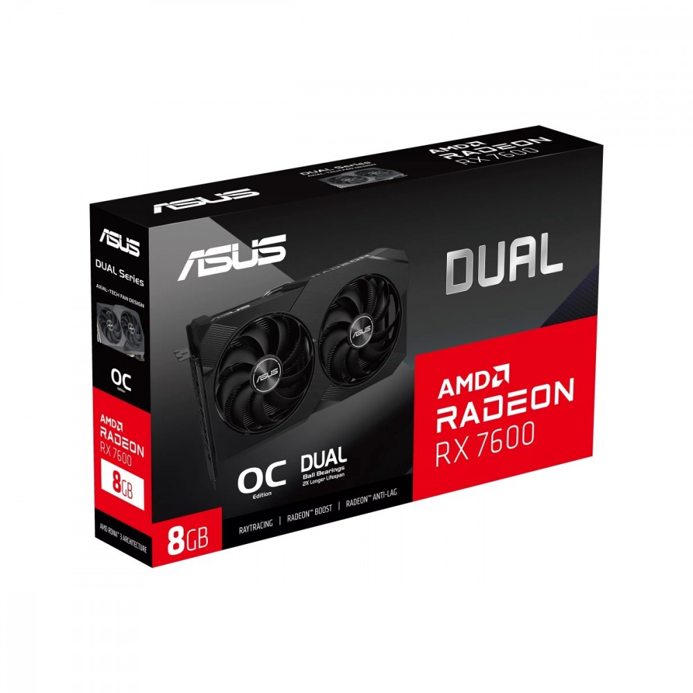 Karta graficzna Radeon RX 7600 V2 Dual OC 8GB GDDR6 128bit 3DP/HDMI