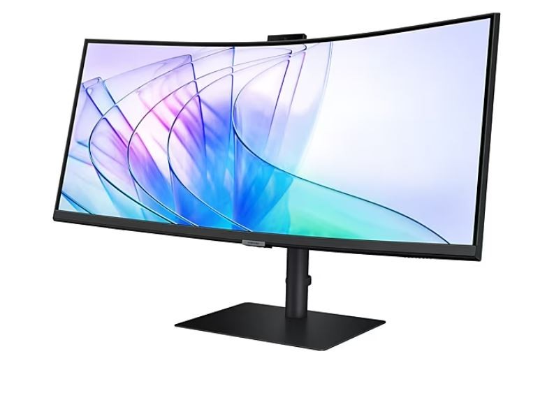 Monitor 34 cale ViewFinity S65VC VA 3440x1440 UWQHD 21:9 1xHDMI 1xDP 1xUSB-C (90W) 2xUSB 3.0 LAN (RJ45) 5ms HAS Webcam głośniki zakrzywiony 3YOS