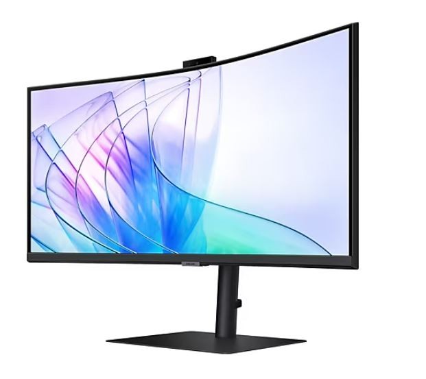 Monitor 34 cale ViewFinity S65VC VA 3440x1440 UWQHD 21:9 1xHDMI 1xDP 1xUSB-C (90W) 2xUSB 3.0 LAN (RJ45) 5ms HAS Webcam głośniki zakrzywiony 3YOS