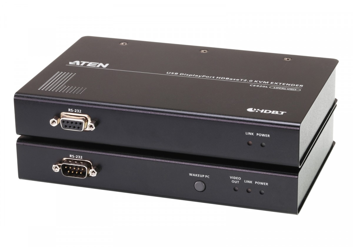 Przedłużacz USB DP HDBaseT 2.0 KVM Externder CE920 4k@100m