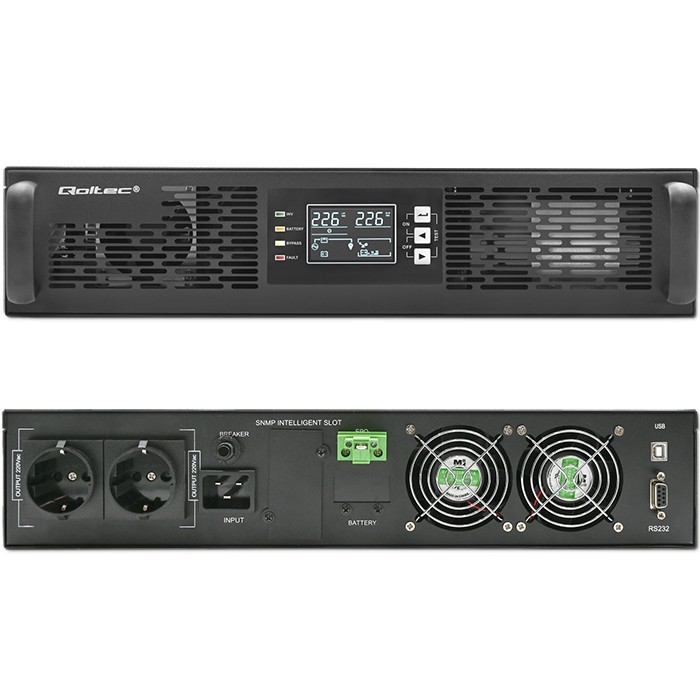 UPS for RACK | 2kVA | 2000W | Power Factor 1.0| LCD | On-line