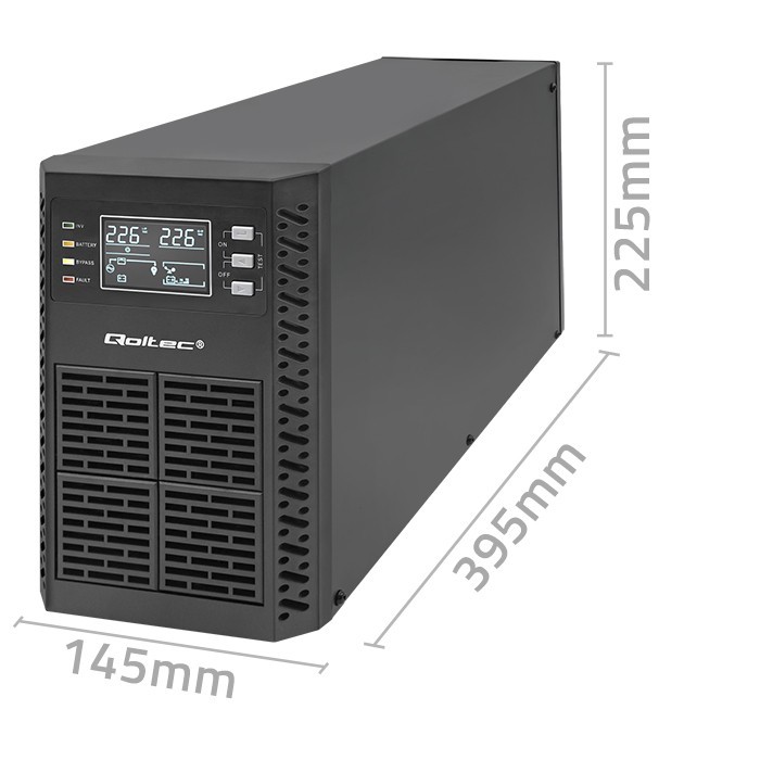 UPS 2kVA, 2000W, PF 1.0 LCD, EPO, USB, On line