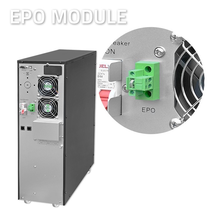 UPS 6kVA, 6000W, PF 1.0 LCD, EPO, USB, On line
