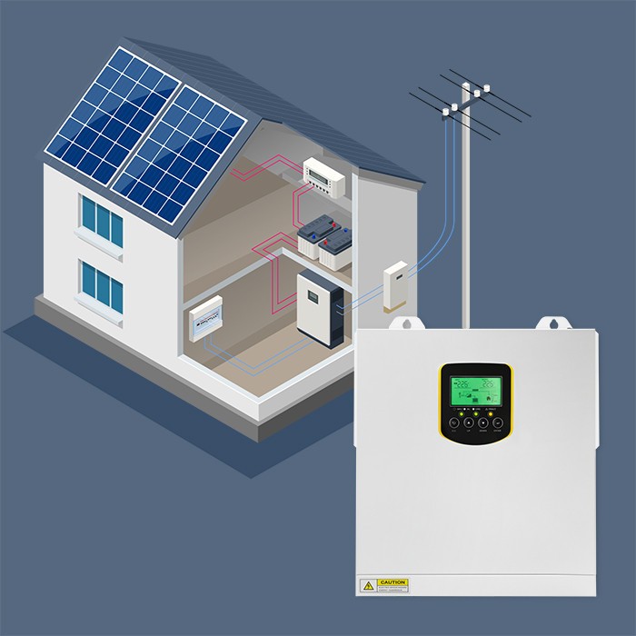 Solar Inverter 2.5kVA Off Grid,100A,MPPT,LCD