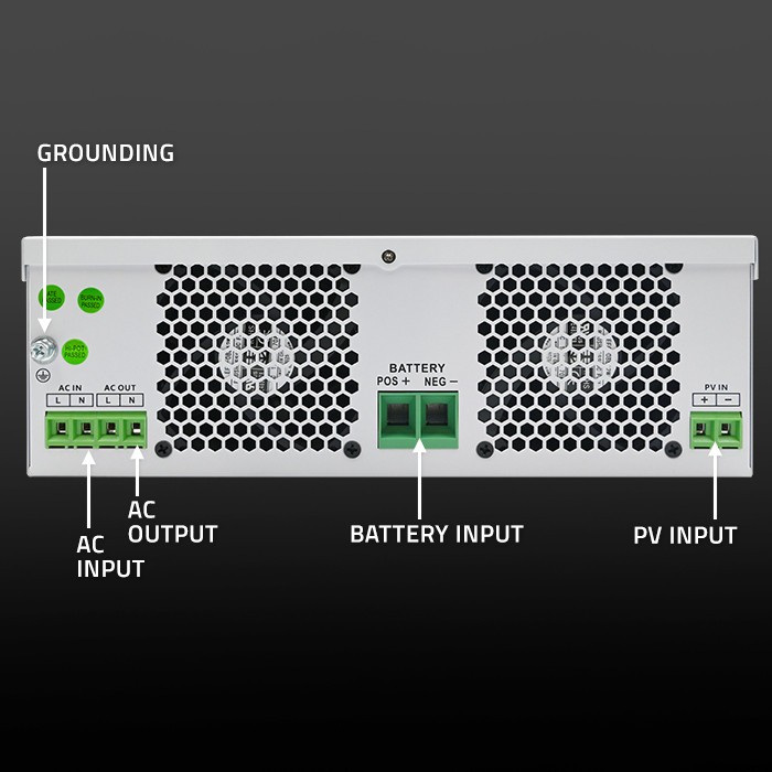Solar Inverter 2.5kVA Off Grid,100A,MPPT,LCD