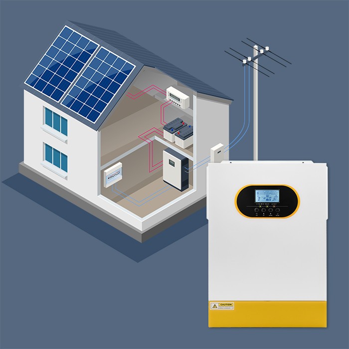 Solar inverter 6.2kVA Off Grid,120A,MPPT,LCD