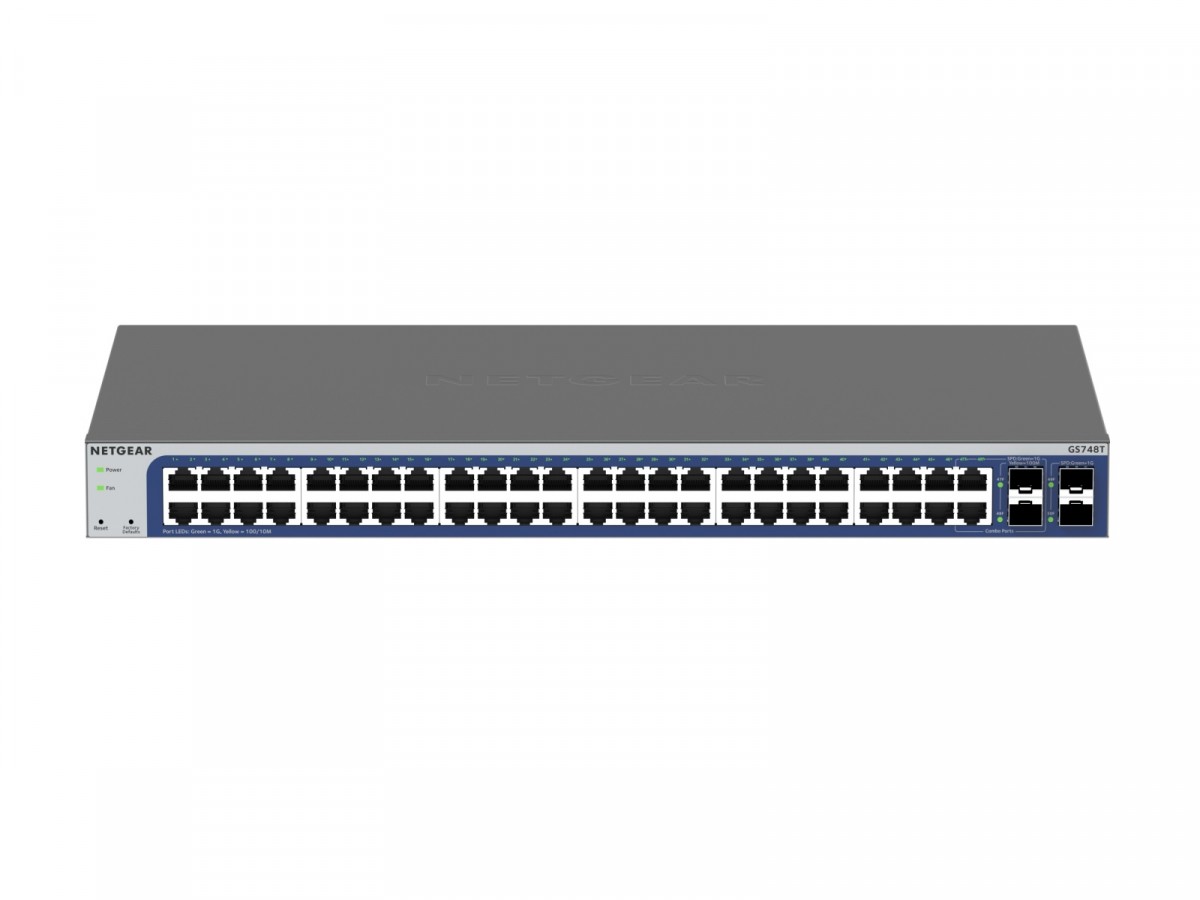 Netgear GS748T SMART Sw itch 48xGE 4xSFP(shared