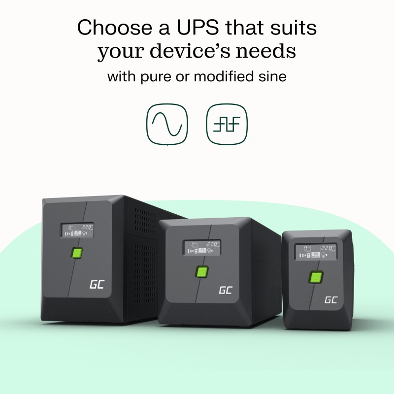 UPS power supply 480W/850VA mod sine