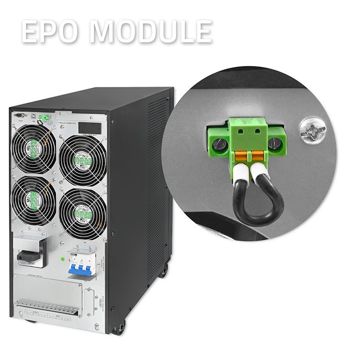 3phase UPS 20kVA 20kW LCD EPO USB PF 1.0