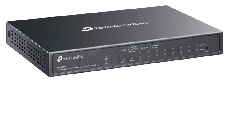 Przełącznik ES210GMP Omada 10-Port Gigabit Easy with 8-Port PoE+