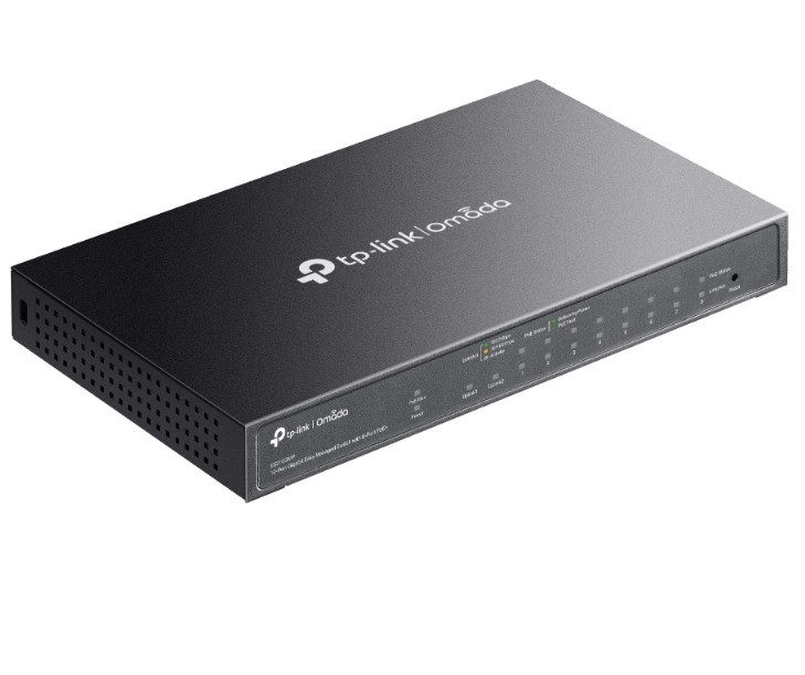 Przełącznik ES210GMP Omada 10-Port Gigabit Easy with 8-Port PoE+