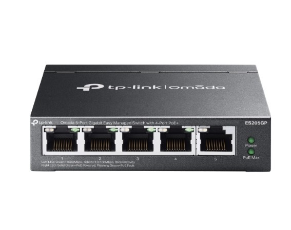 Switch managed ES205GP Omada 5-Port Gigabit Easy 4-Port PoE+