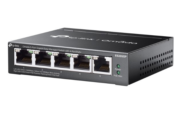 Switch managed ES205GP Omada 5-Port Gigabit Easy 4-Port PoE+