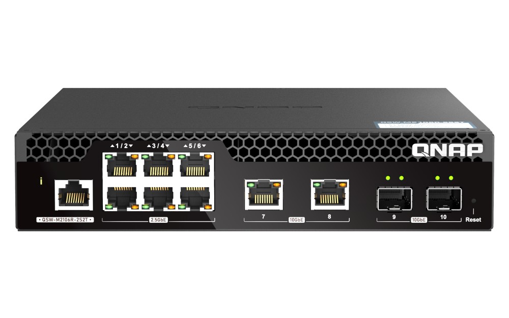Switch QSW-M2106R-2S2T 2x10GbE SFP+6x2.5GbERJ45