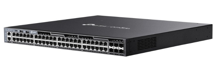 Switch Omada 48-Port Gb Stackable Lite L3 Managed with 4 PORT: 24× Gigabit RJ45 Ports, 4× 10G SFP+ Slots, RJ45/USB Type C Console Port SG6654XHP