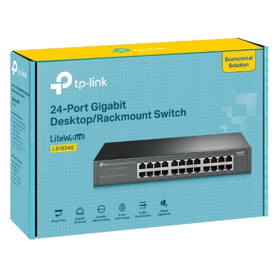 LiteWave 24-Port Gigabit Switch PORT: 24× Gigabit RJ45 Ports LS1024G
