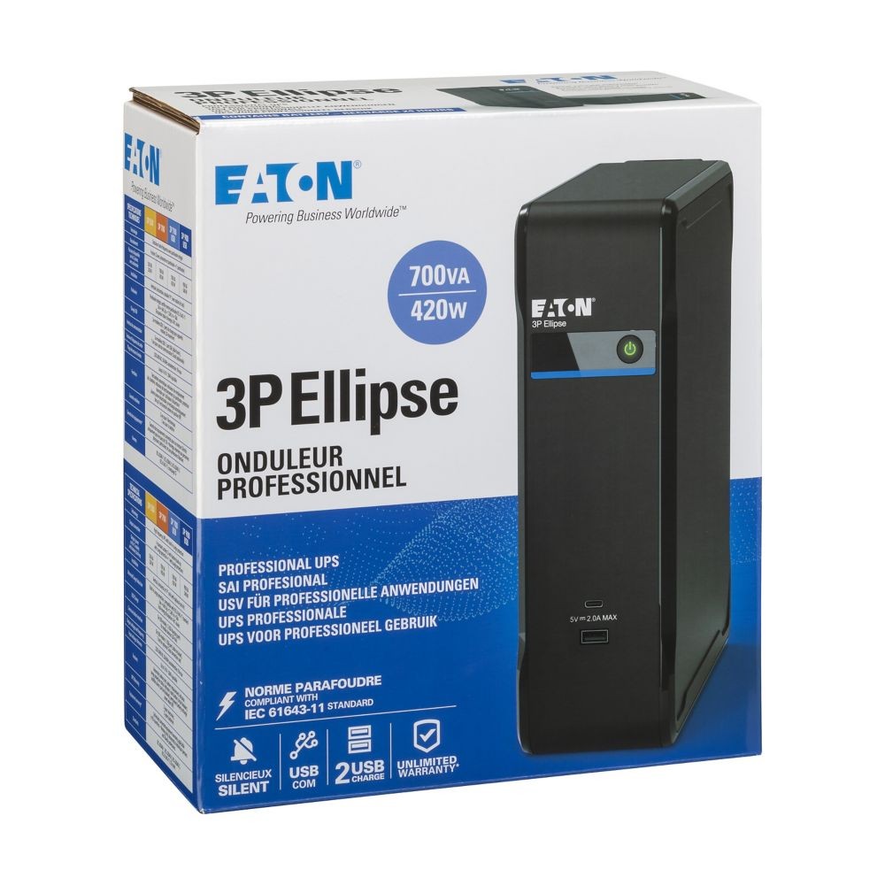 Eaton 3P Ellipse 700 USB DIN 3P700UD