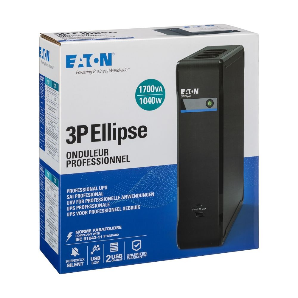 UPS 3P Ellipse 1700 USB DIN 3P1700UD