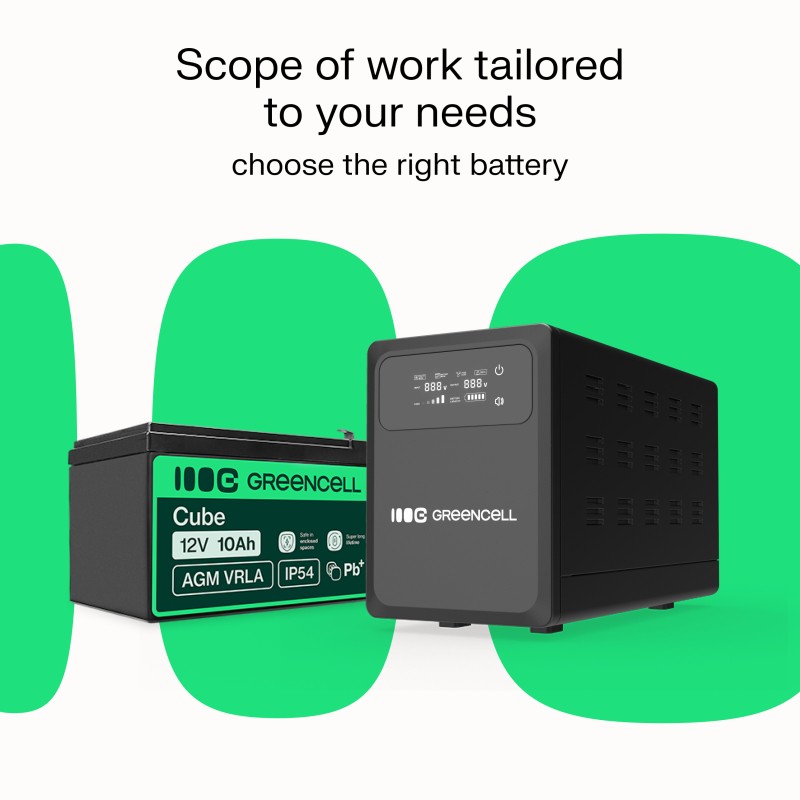 UPS AVR PowerCore 800W/1200VA 12VDC