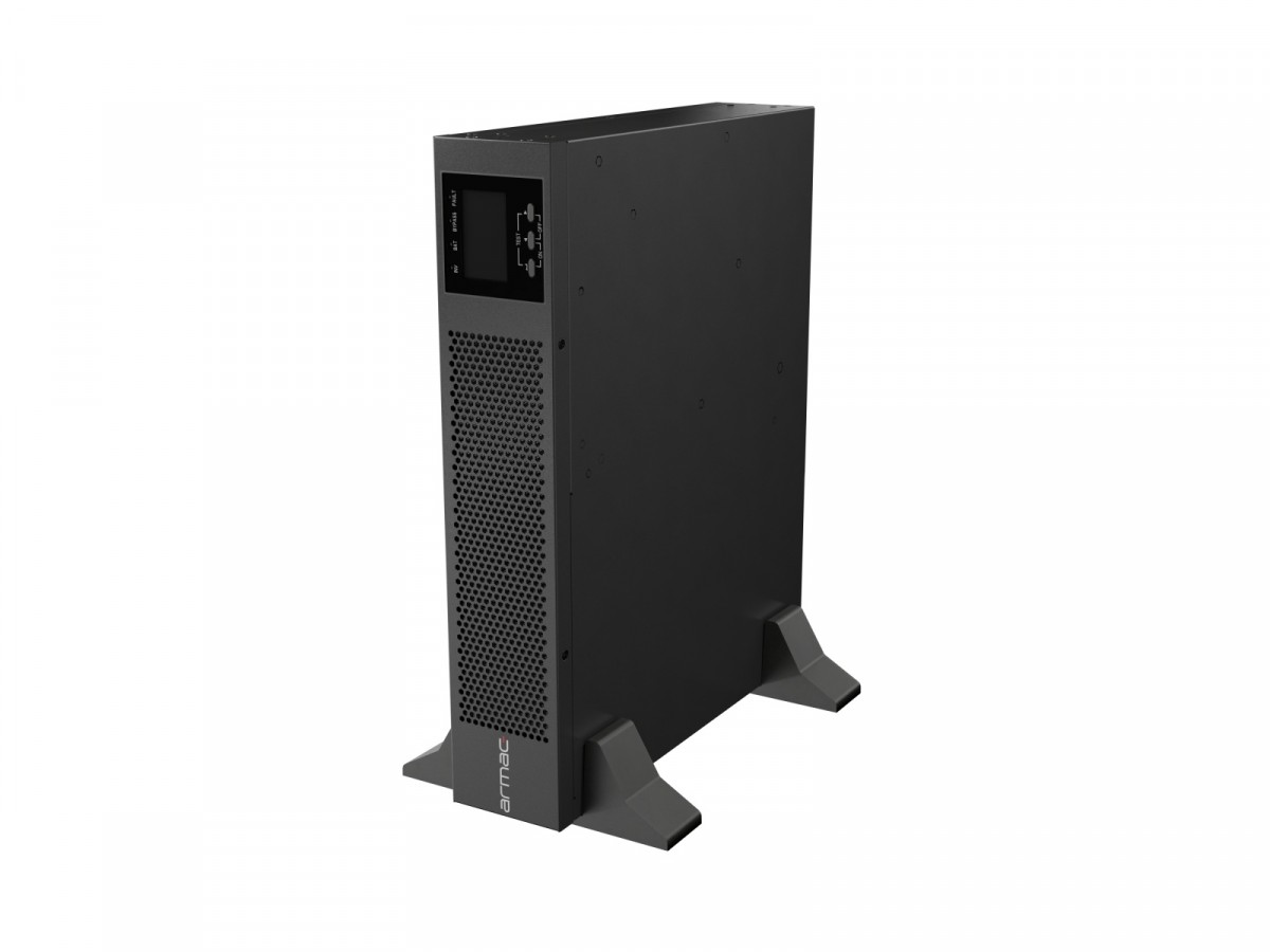 UPS On-Line Rack 1000VA - 8×IEC C13, USB-B, LCD, Metal Dust-Free Enclosure